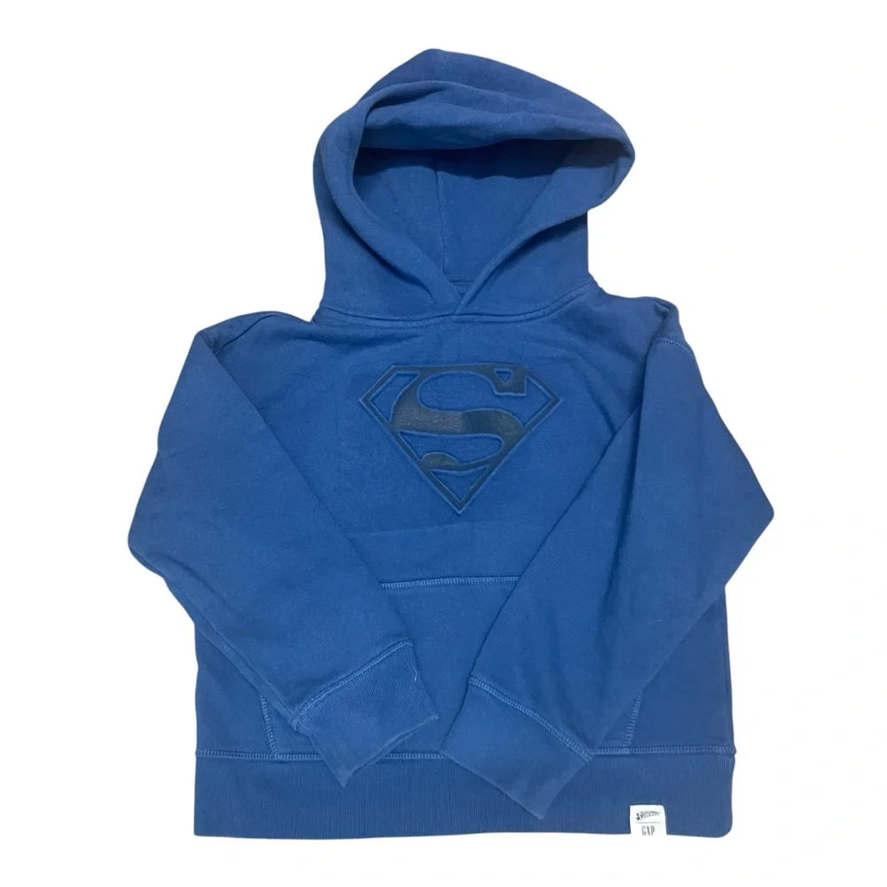 GAP‎ Kids VintageSoft DC Graphic Superman Hoodie Boys Size Small